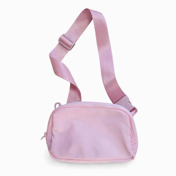 Pink Lily Handbags - Pink Lily Belt Bag / Crossbody  Light Pink
